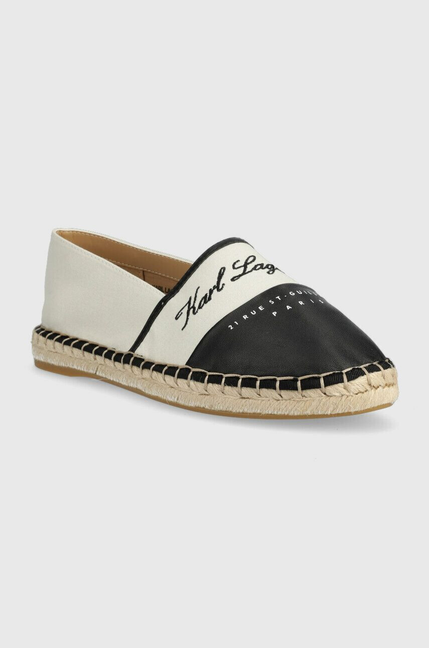 Karl Lagerfeld espadrile KAMINI culoarea bej - Pled.ro