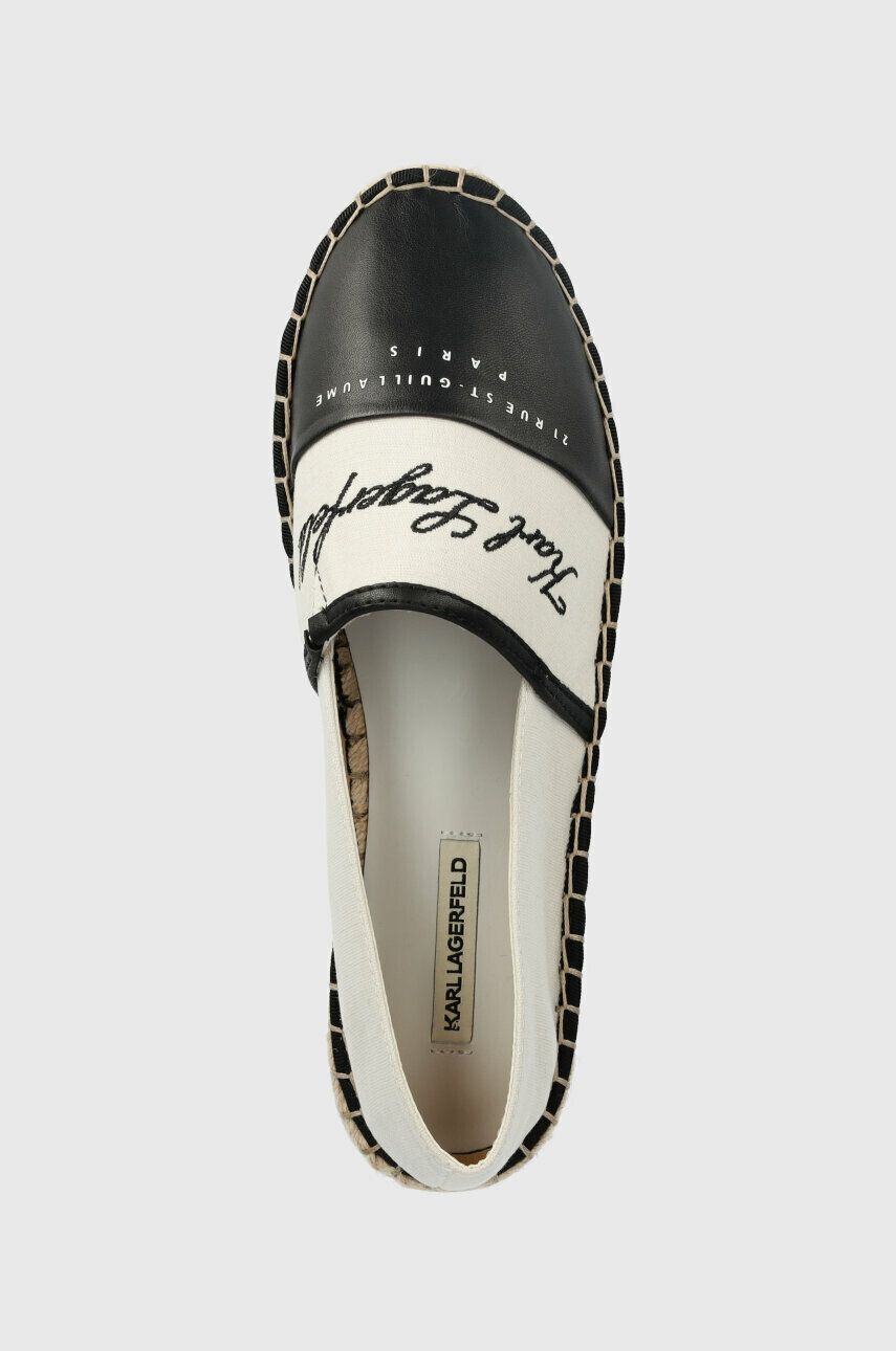 Karl Lagerfeld espadrile KAMINI culoarea bej - Pled.ro