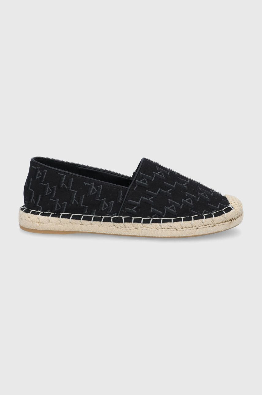 Karl Lagerfeld espadrile Kamini culoarea negru - Pled.ro