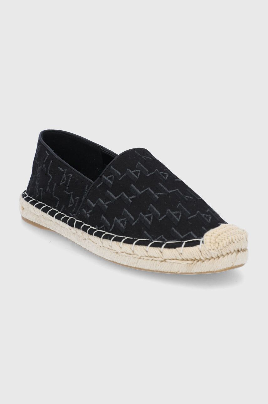 Karl Lagerfeld espadrile Kamini culoarea negru - Pled.ro