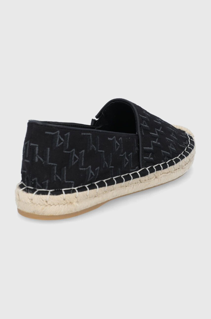 Karl Lagerfeld espadrile Kamini culoarea negru - Pled.ro