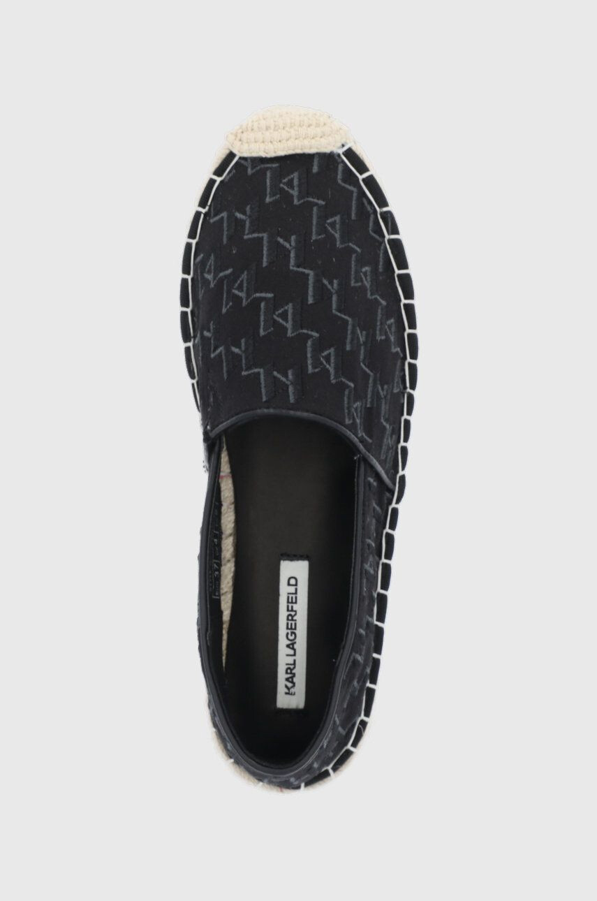 Karl Lagerfeld espadrile Kamini culoarea negru - Pled.ro