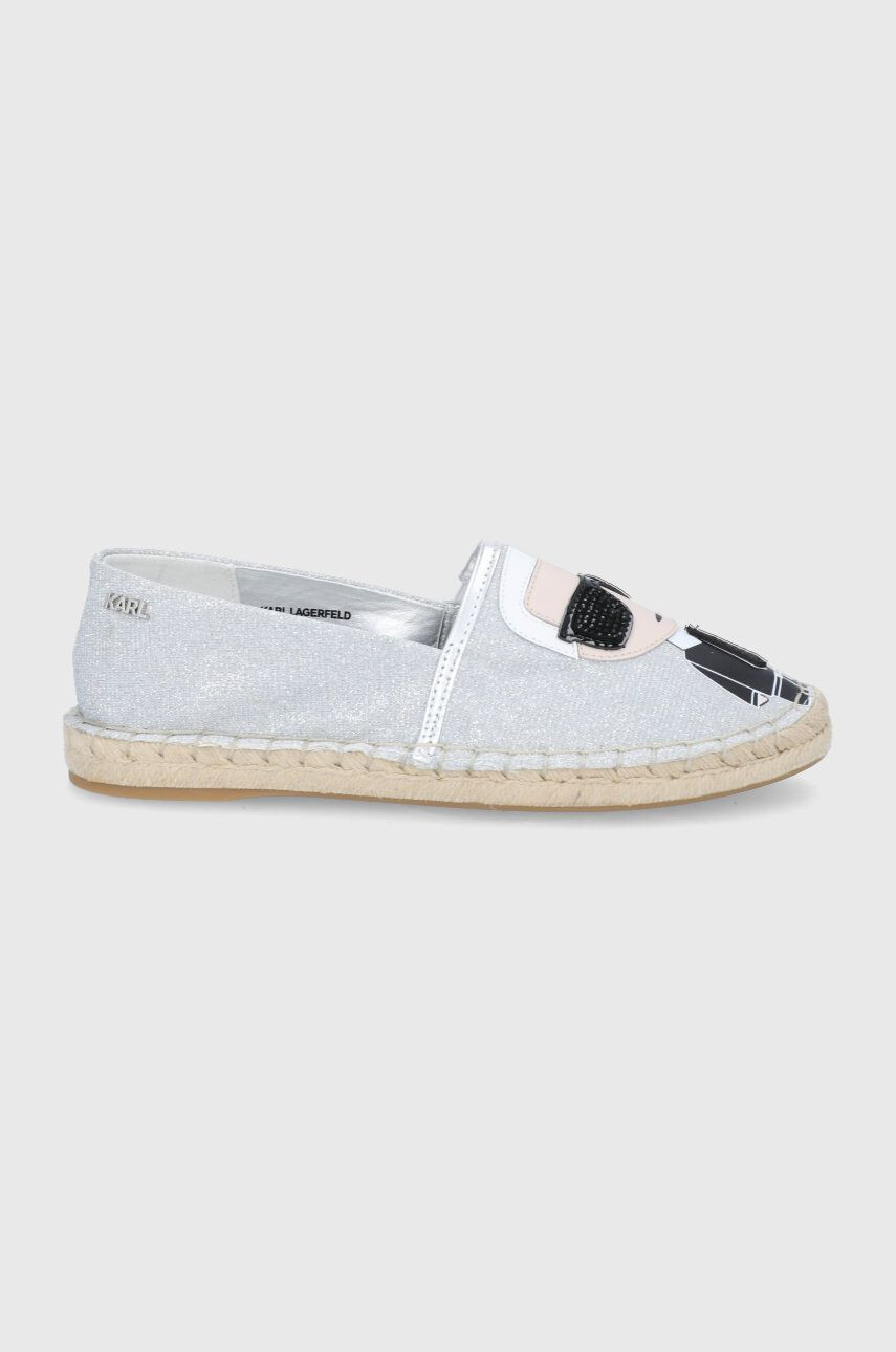 Karl Lagerfeld espadrile KAMINI culoarea alb KL80117L - Pled.ro