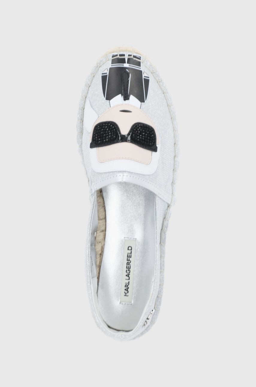 Karl Lagerfeld espadrile KAMINI culoarea alb KL80117L - Pled.ro