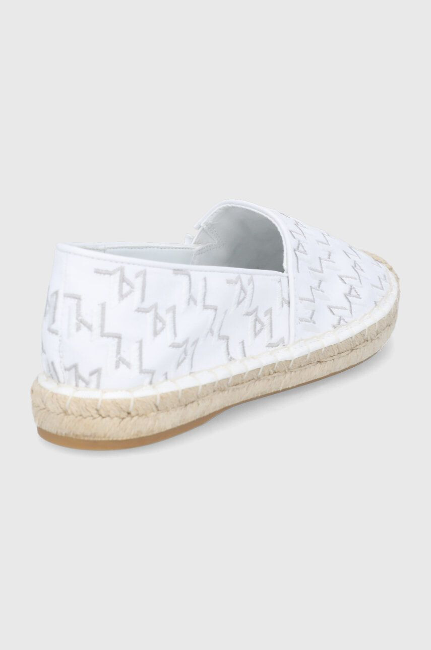 Karl Lagerfeld espadrile Kamini culoarea alb - Pled.ro