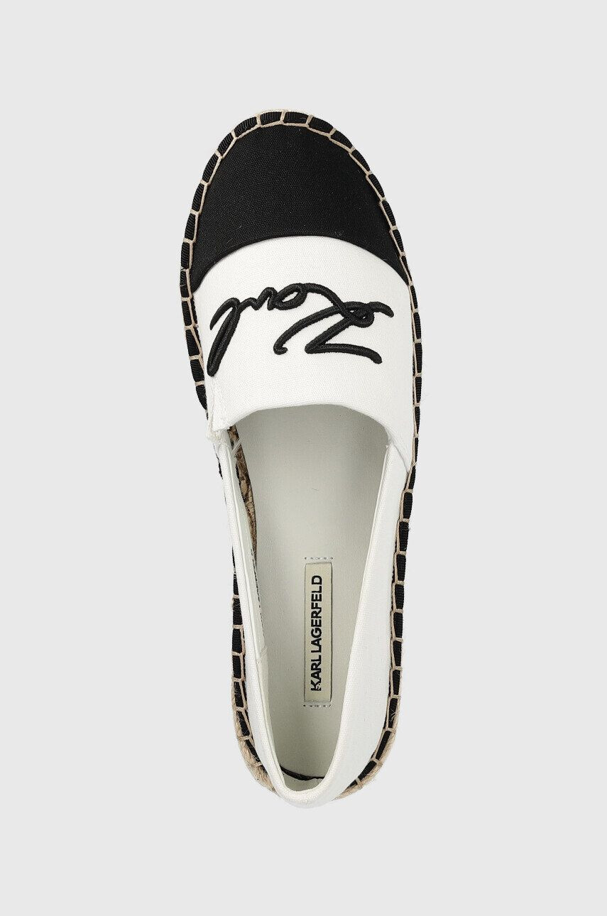 Karl Lagerfeld espadrile KAMINI culoarea alb - Pled.ro