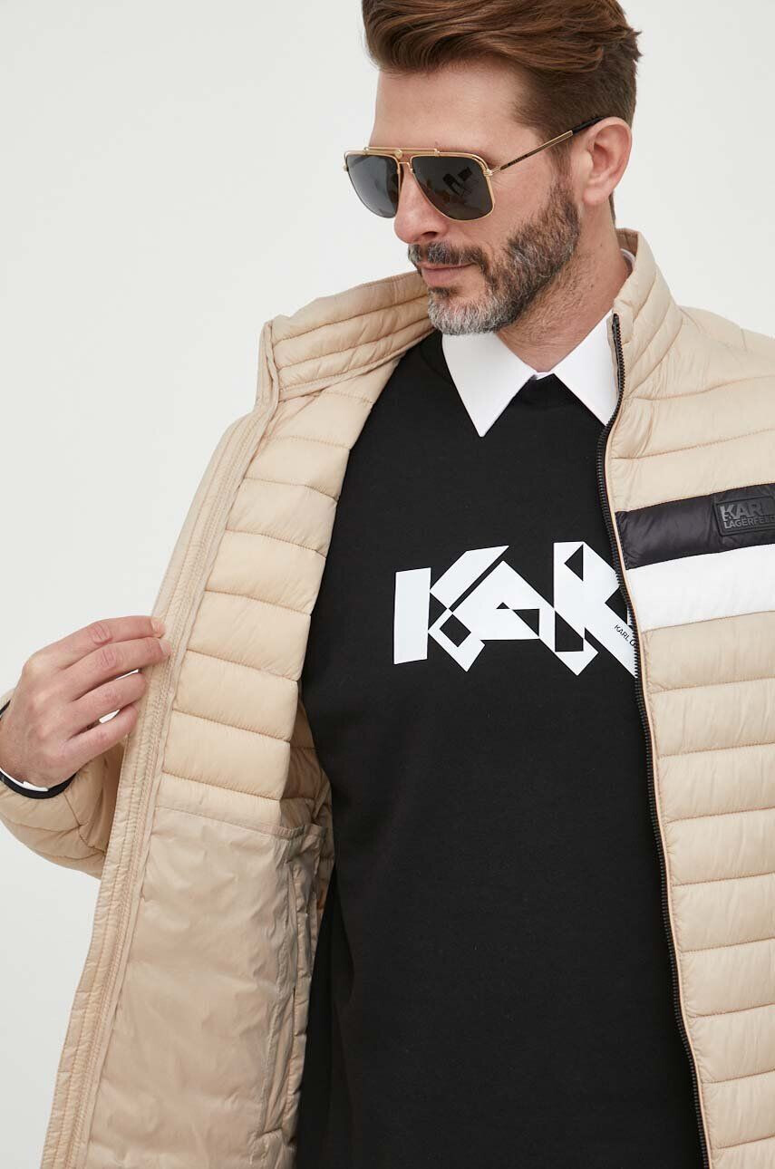 Karl Lagerfeld geaca femei culoarea negru de tranzitie oversize - Pled.ro