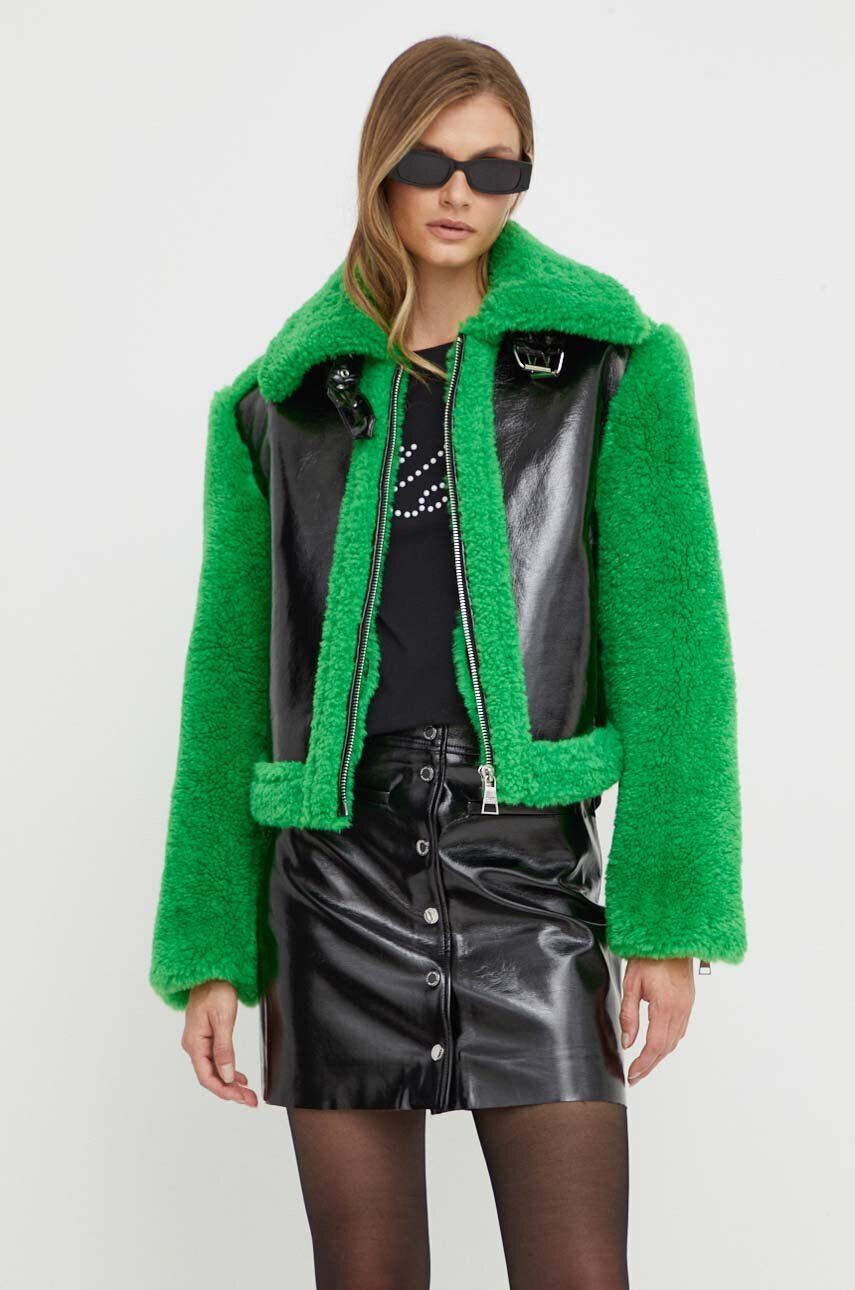 Karl Lagerfeld geaca femei culoarea verde de tranzitie - Pled.ro