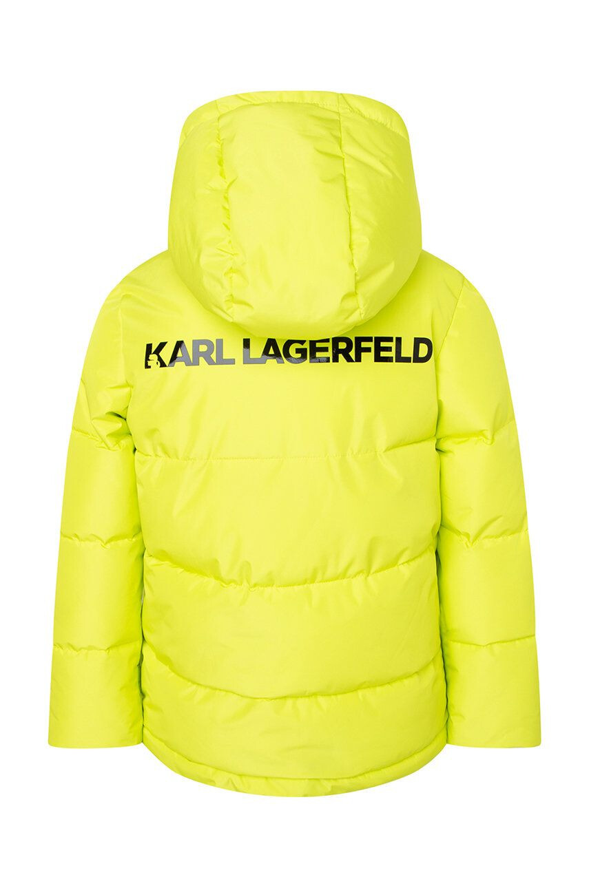 Karl Lagerfeld geaca copii culoarea verde - Pled.ro