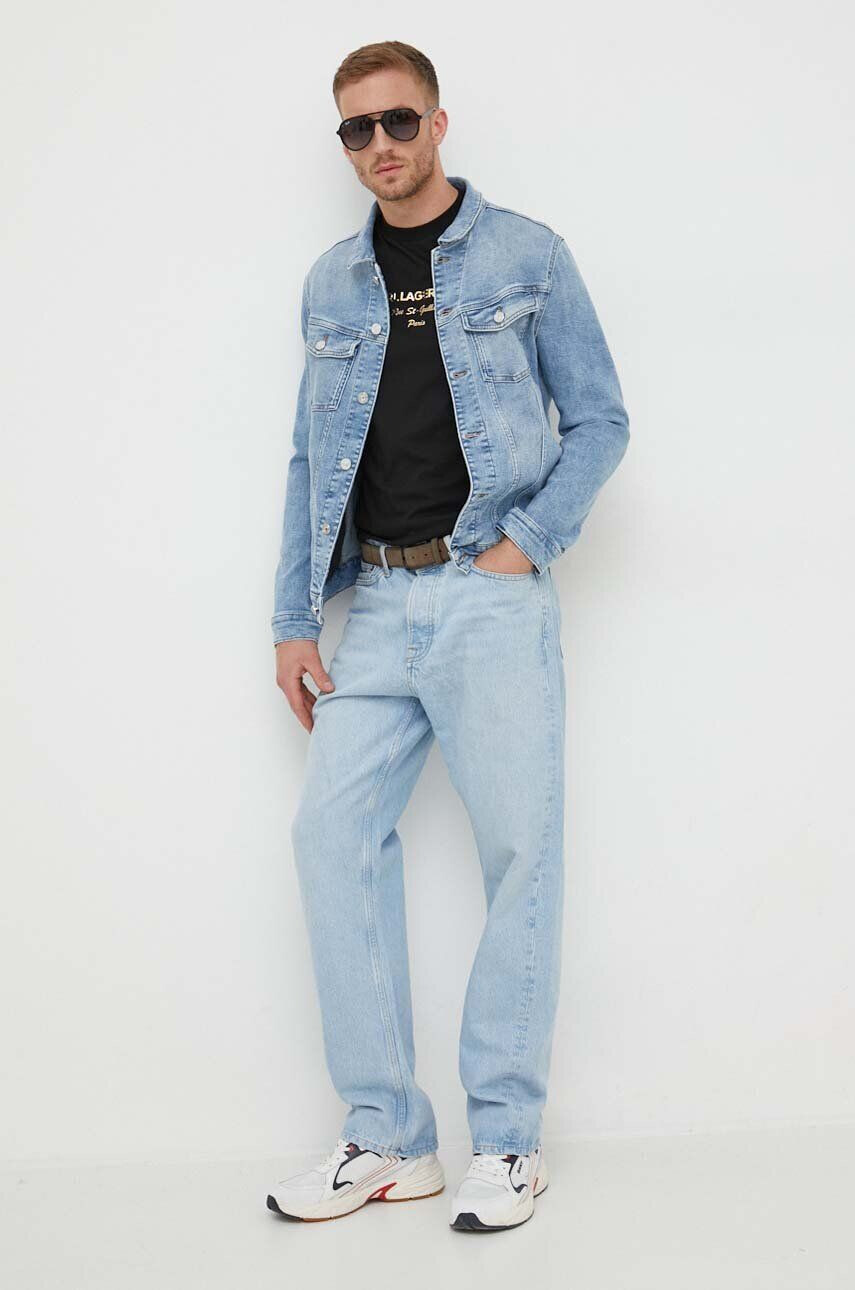 Karl Lagerfeld geaca jeans barbati de tranzitie - Pled.ro