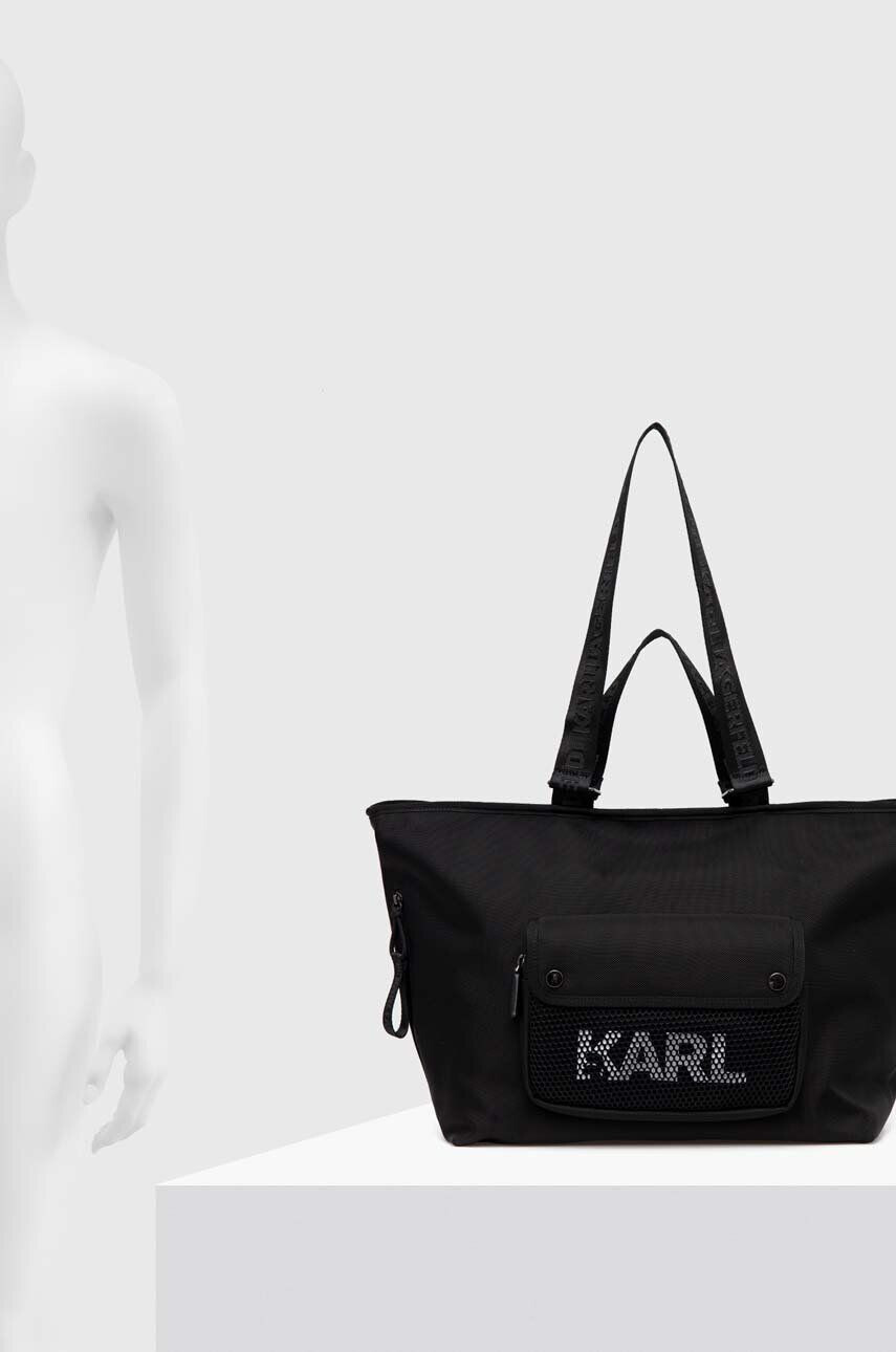 Karl Lagerfeld geanta culoarea negru - Pled.ro