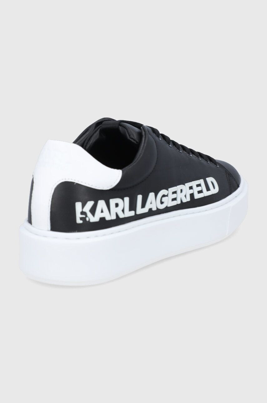 Karl Lagerfeld ghete de piele Maxi Kup culoarea negru - Pled.ro