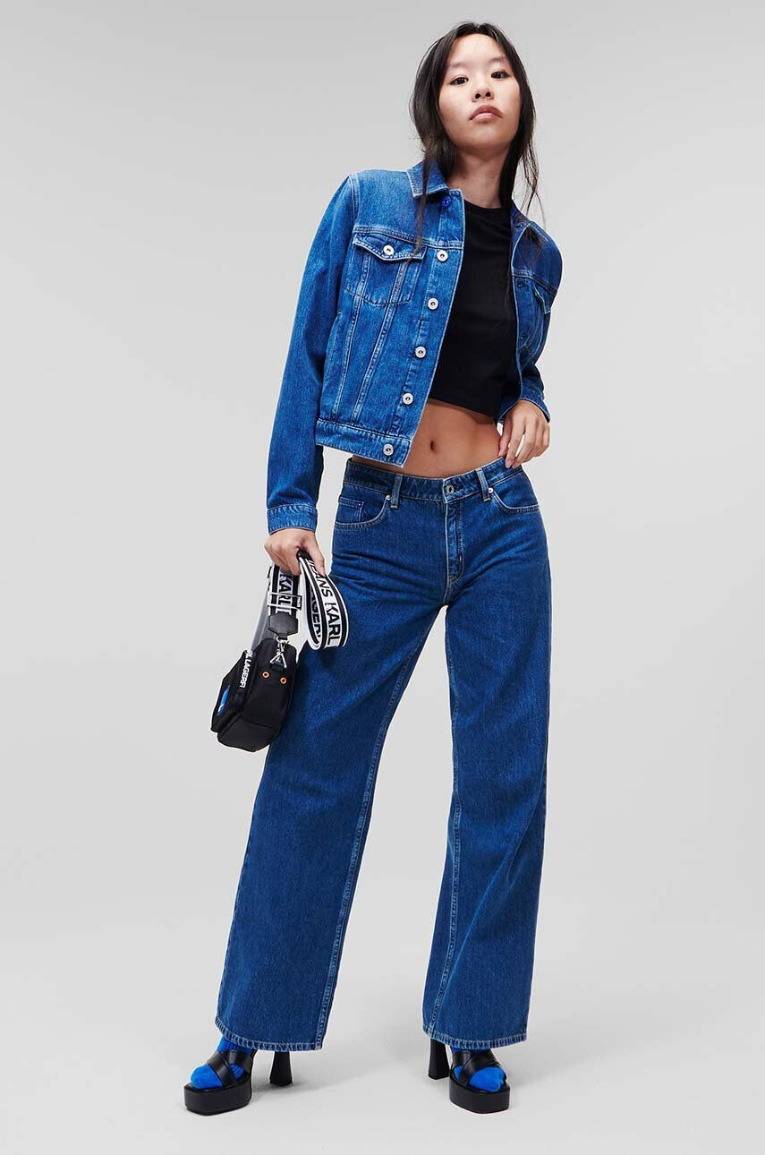 Karl Lagerfeld Jeans geaca jeans femei de tranzitie - Pled.ro