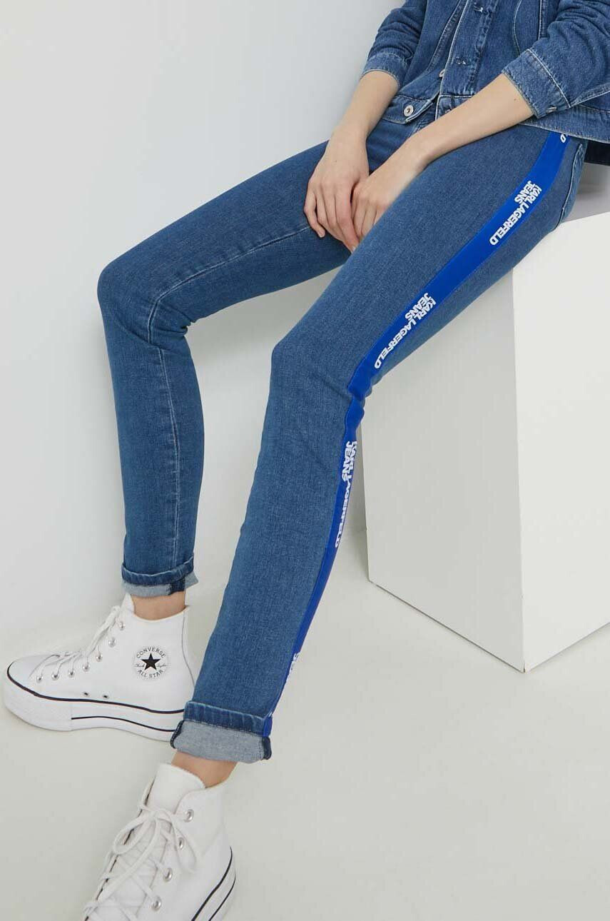 Karl Lagerfeld Jeans jeansi femei high waist - Pled.ro