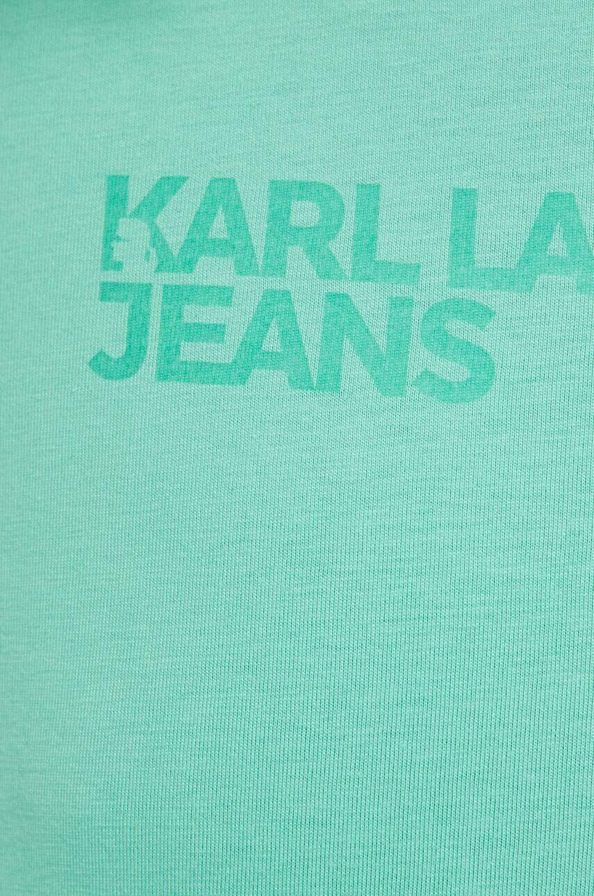 Karl Lagerfeld Jeans longsleeve din bumbac - Pled.ro