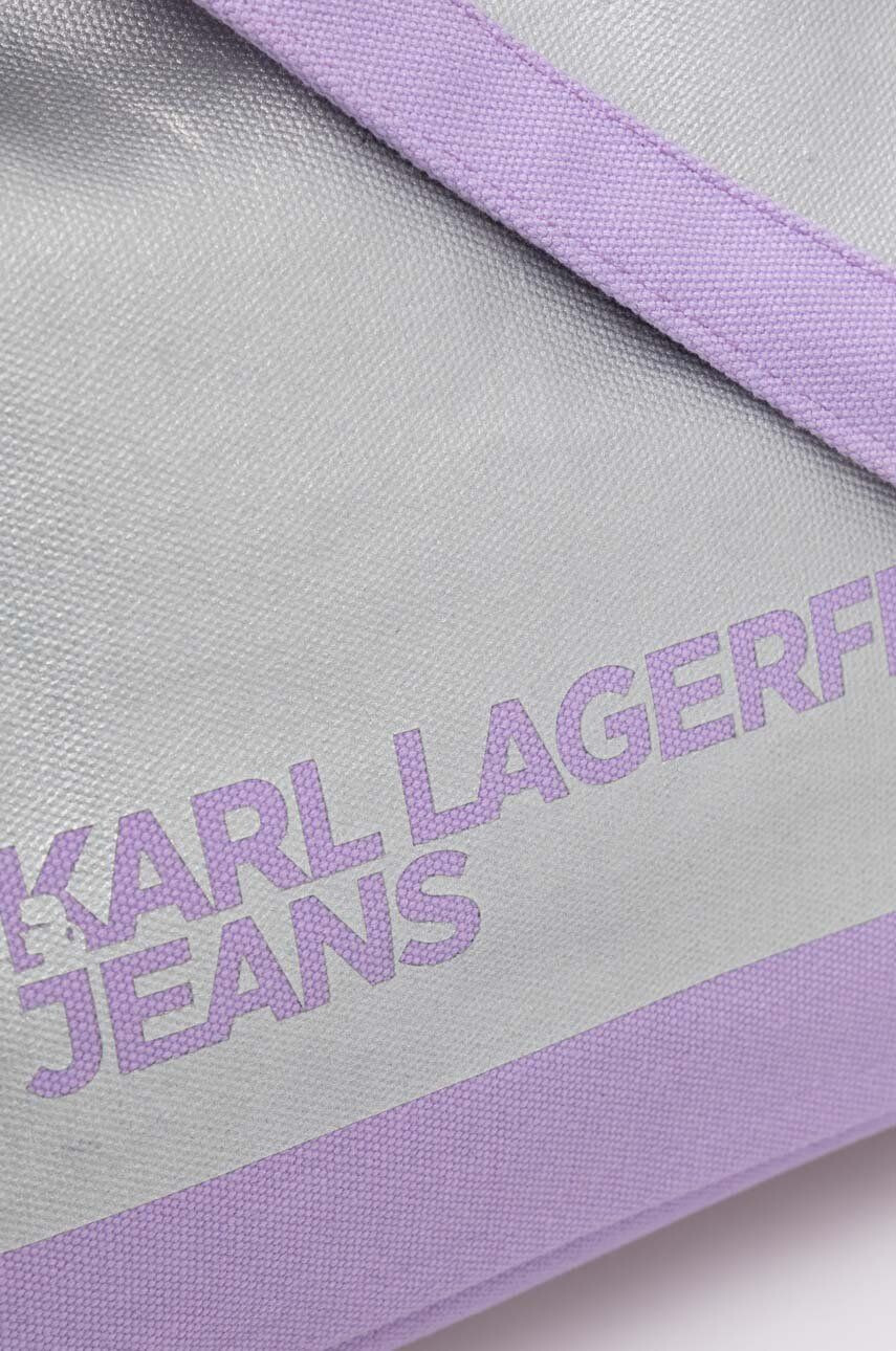 Karl Lagerfeld Jeans poseta culoarea violet - Pled.ro