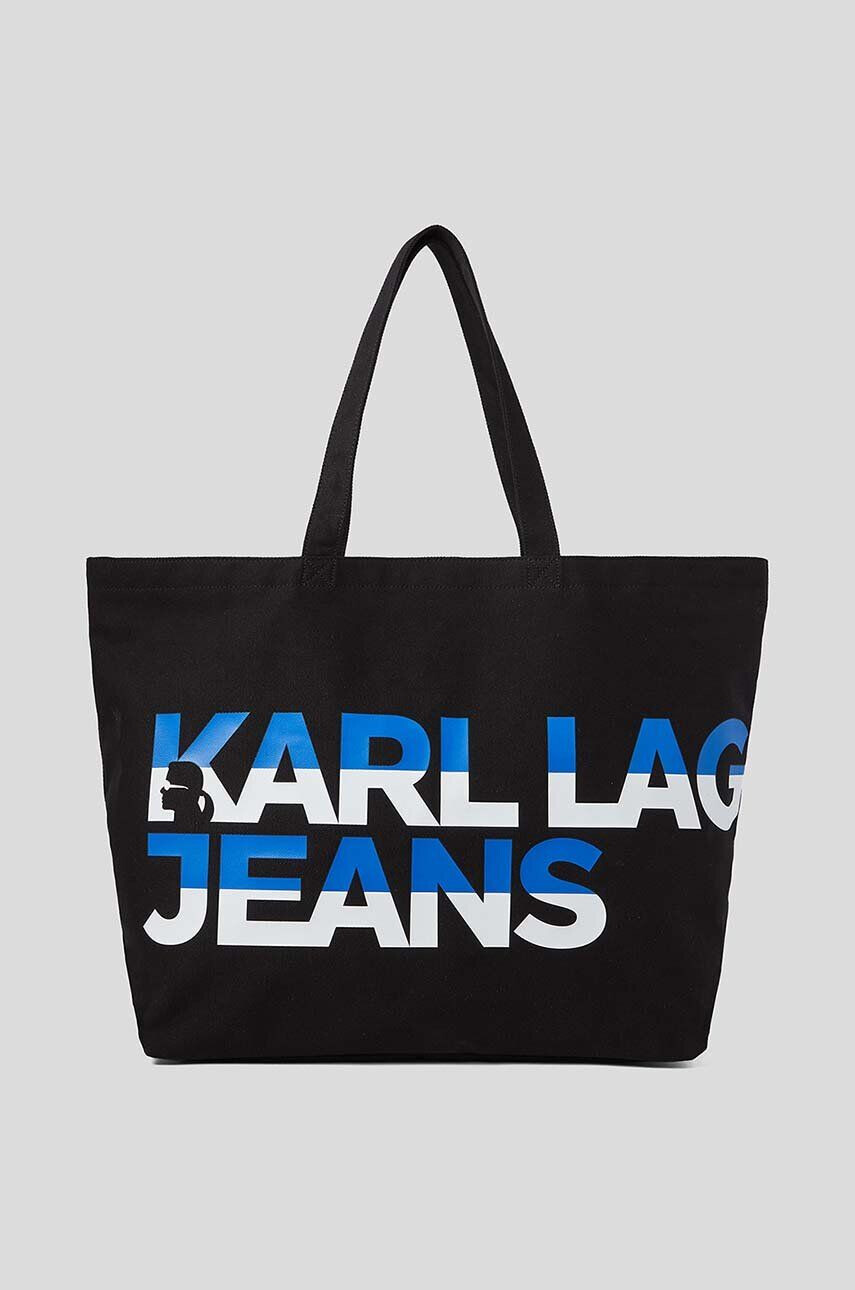 Karl Lagerfeld Jeans poseta culoarea negru - Pled.ro