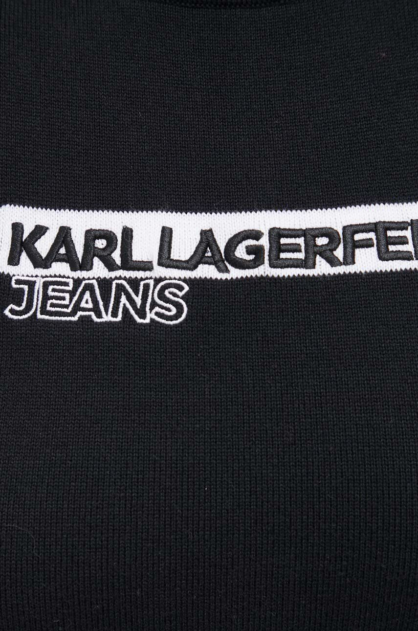 Karl Lagerfeld Jeans rochie culoarea negru mini mulata - Pled.ro