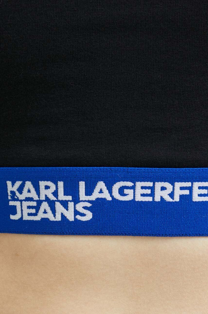 Karl Lagerfeld Jeans sutien femei culoarea negru - Pled.ro