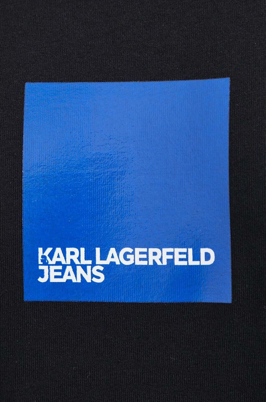 Karl Lagerfeld Jeans tricou din bumbac cu imprimeu - Pled.ro