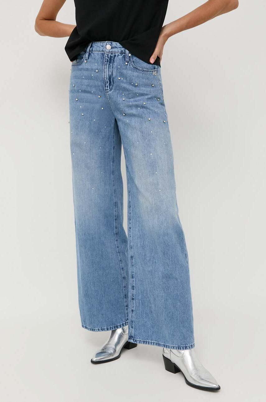 Karl Lagerfeld jeansi femei high waist - Pled.ro