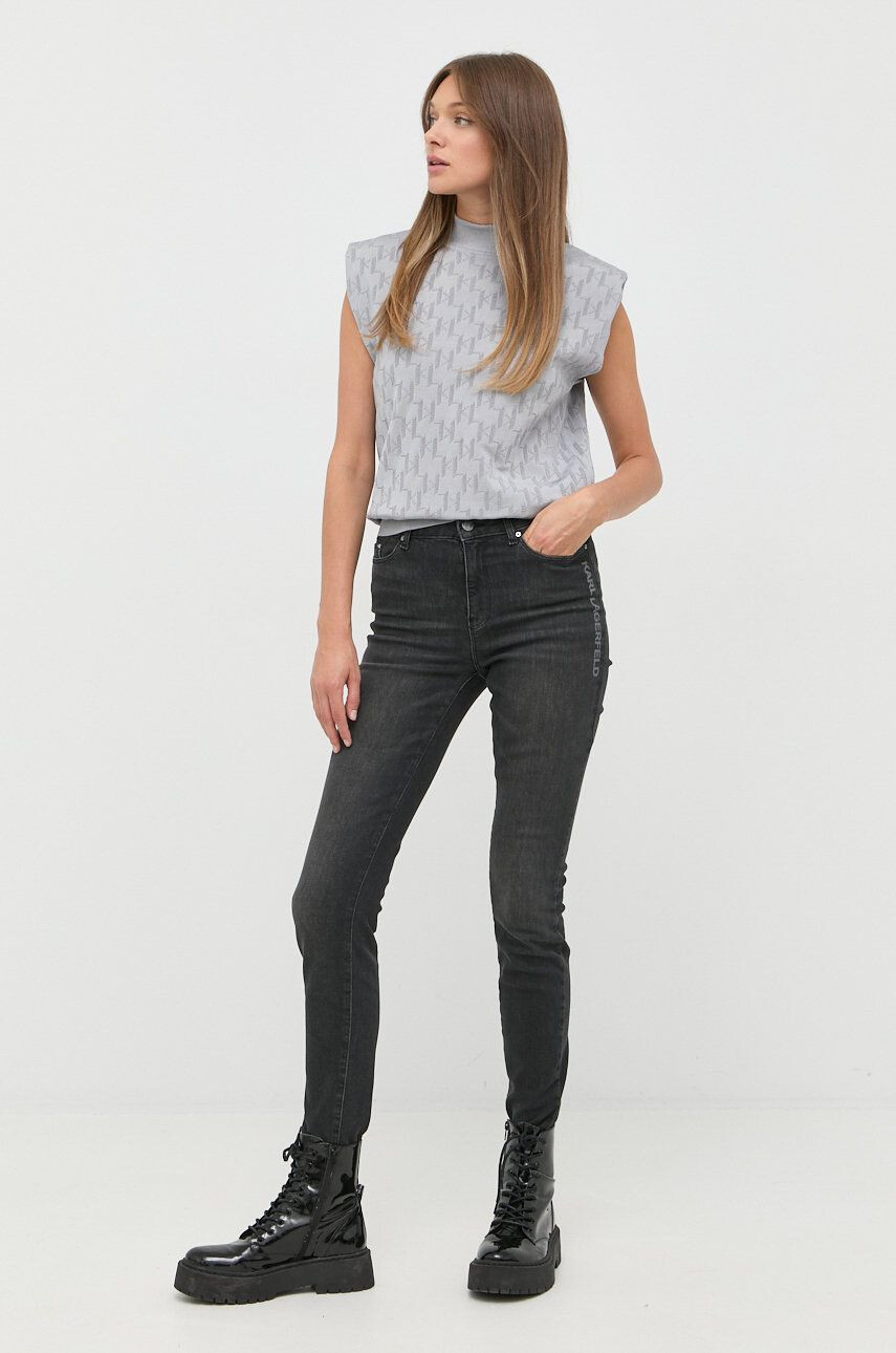 Karl Lagerfeld jeansi femei medium waist - Pled.ro