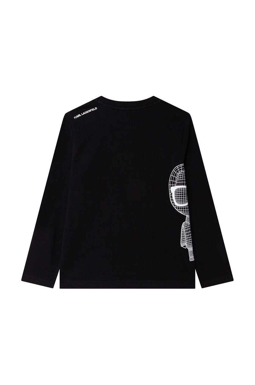 Karl Lagerfeld longsleeve din bumbac pentru copii - Pled.ro