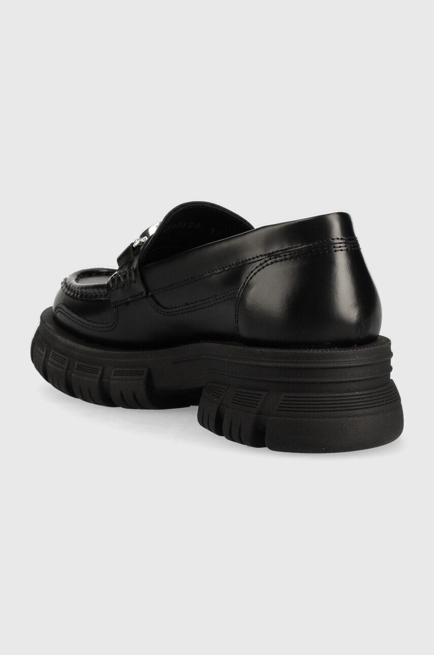 Karl Lagerfeld mocasini de piele KL43820 PRECINCT femei culoarea negru cu platforma - Pled.ro