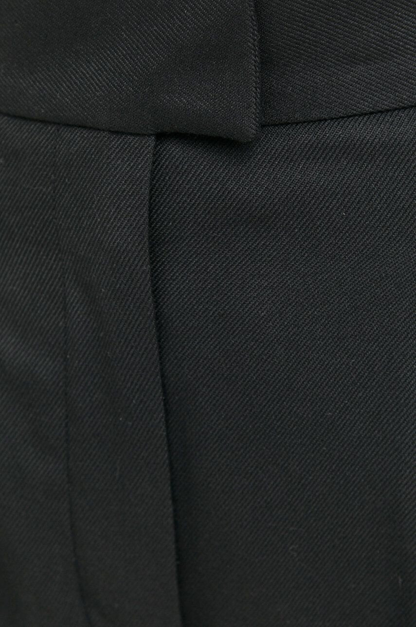 Karl Lagerfeld pantaloni femei culoarea verde drept high waist - Pled.ro