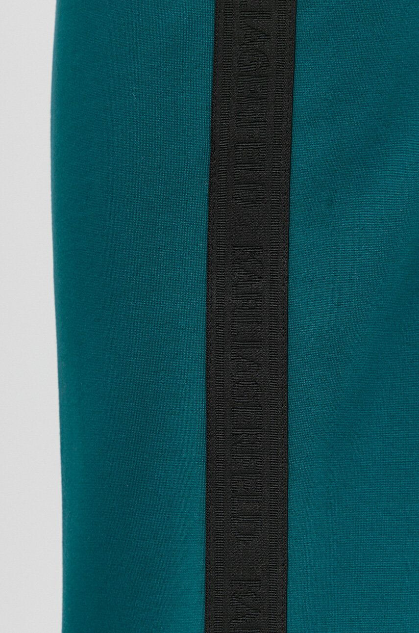 Karl Lagerfeld pantaloni femei culoarea verde evazati high waist - Pled.ro