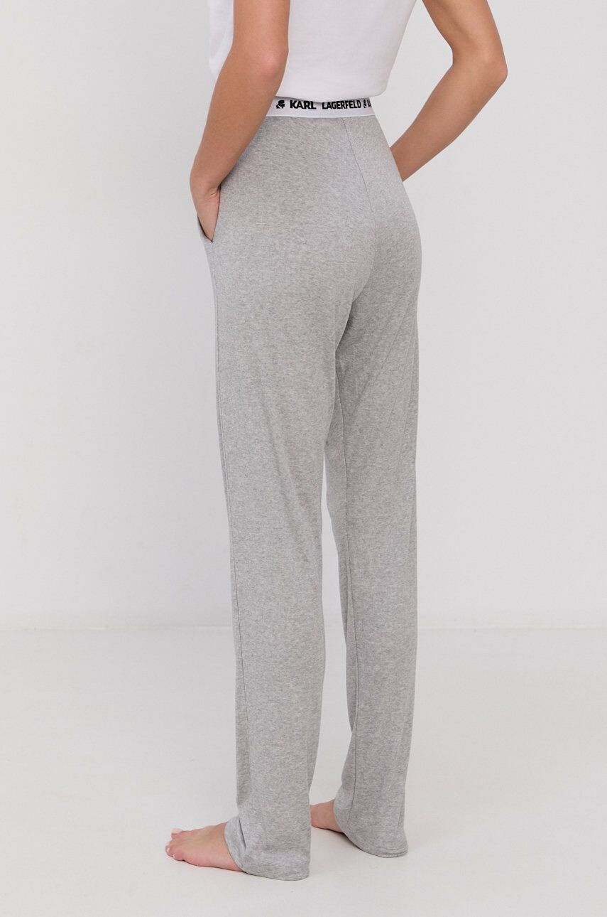 Karl Lagerfeld Pantaloni de pijama femei culoarea gri - Pled.ro