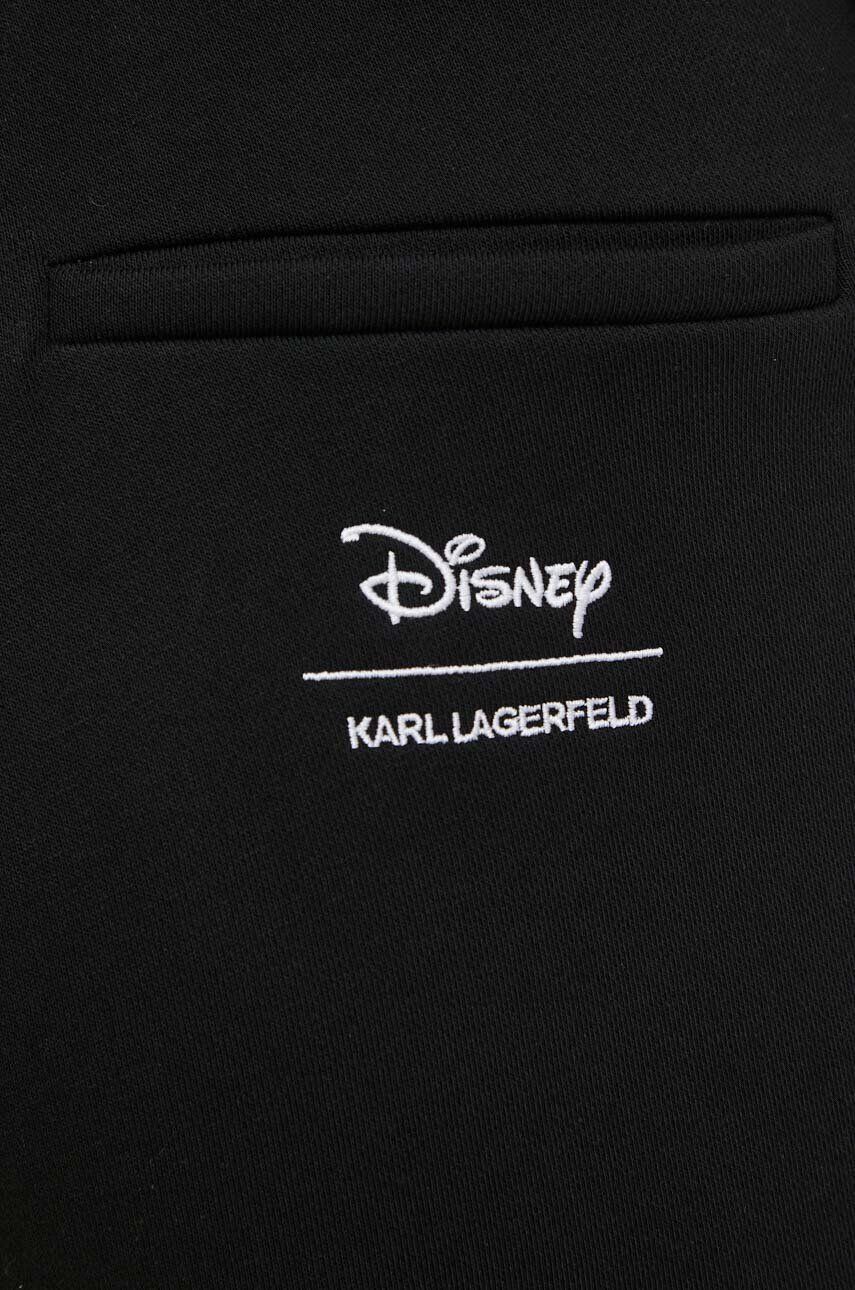 Karl Lagerfeld pantaloni de trening culoarea negru cu imprimeu - Pled.ro