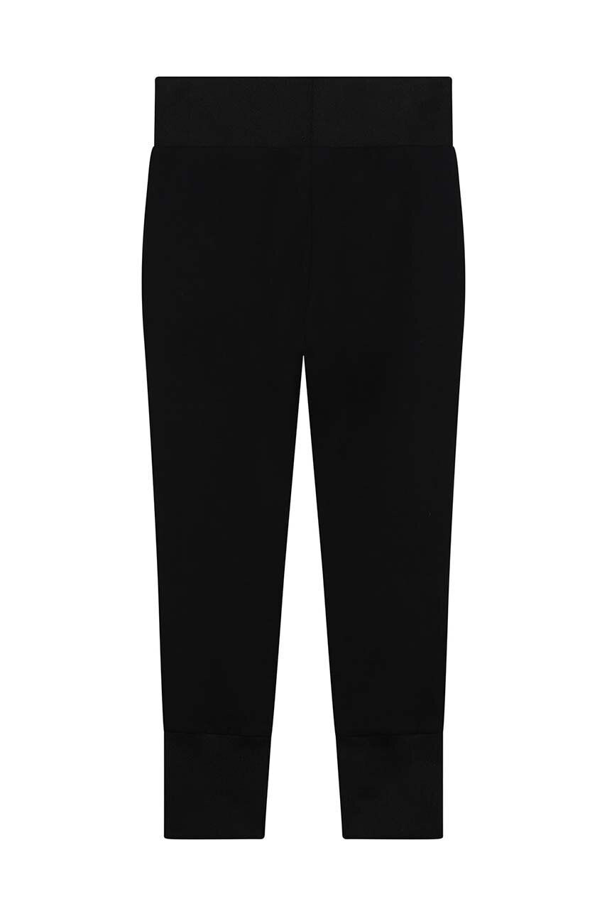 Karl Lagerfeld pantaloni de trening pentru copii culoarea negru neted - Pled.ro