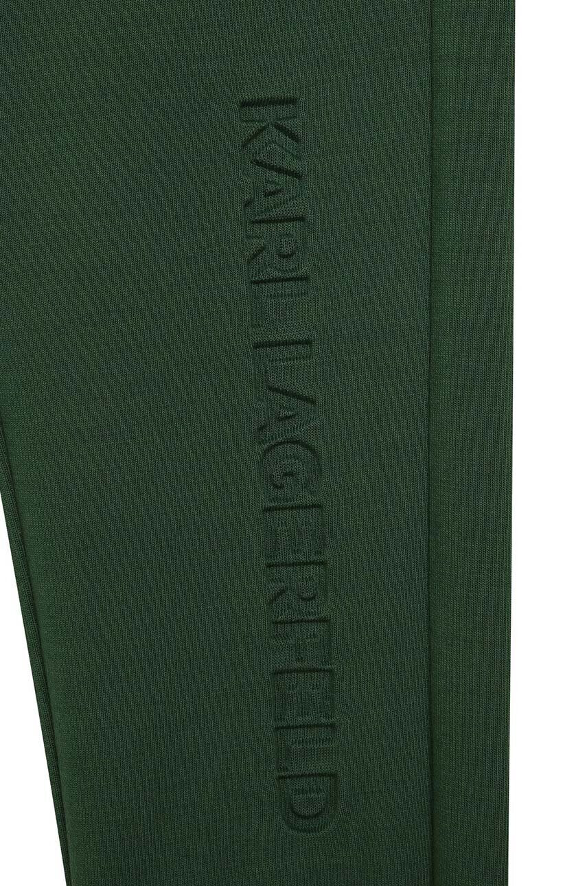 Karl Lagerfeld pantaloni de trening pentru copii culoarea verde modelator - Pled.ro