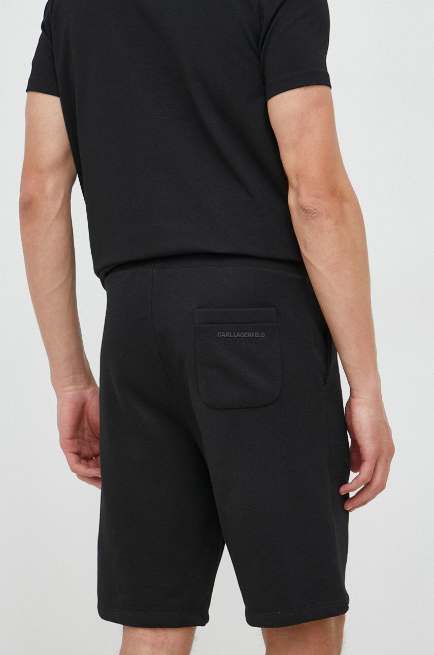 Karl Lagerfeld pantaloni scurti barbati culoarea negru - Pled.ro