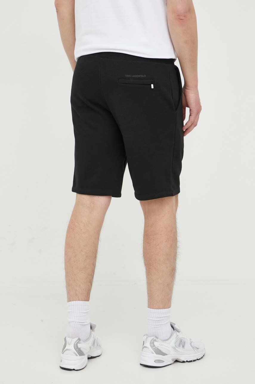 Karl Lagerfeld pantaloni scurti barbati culoarea negru - Pled.ro