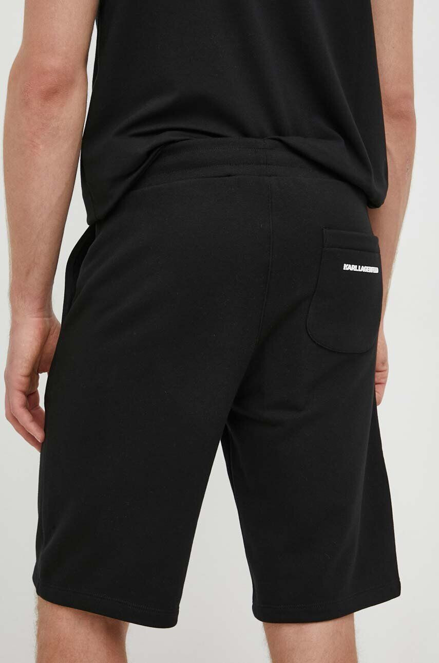 Karl Lagerfeld pantaloni scurti barbati culoarea negru - Pled.ro