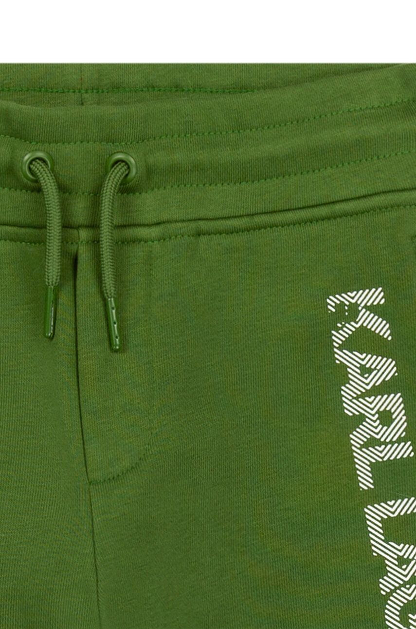 Karl Lagerfeld pantaloni scurti copii culoarea verde - Pled.ro