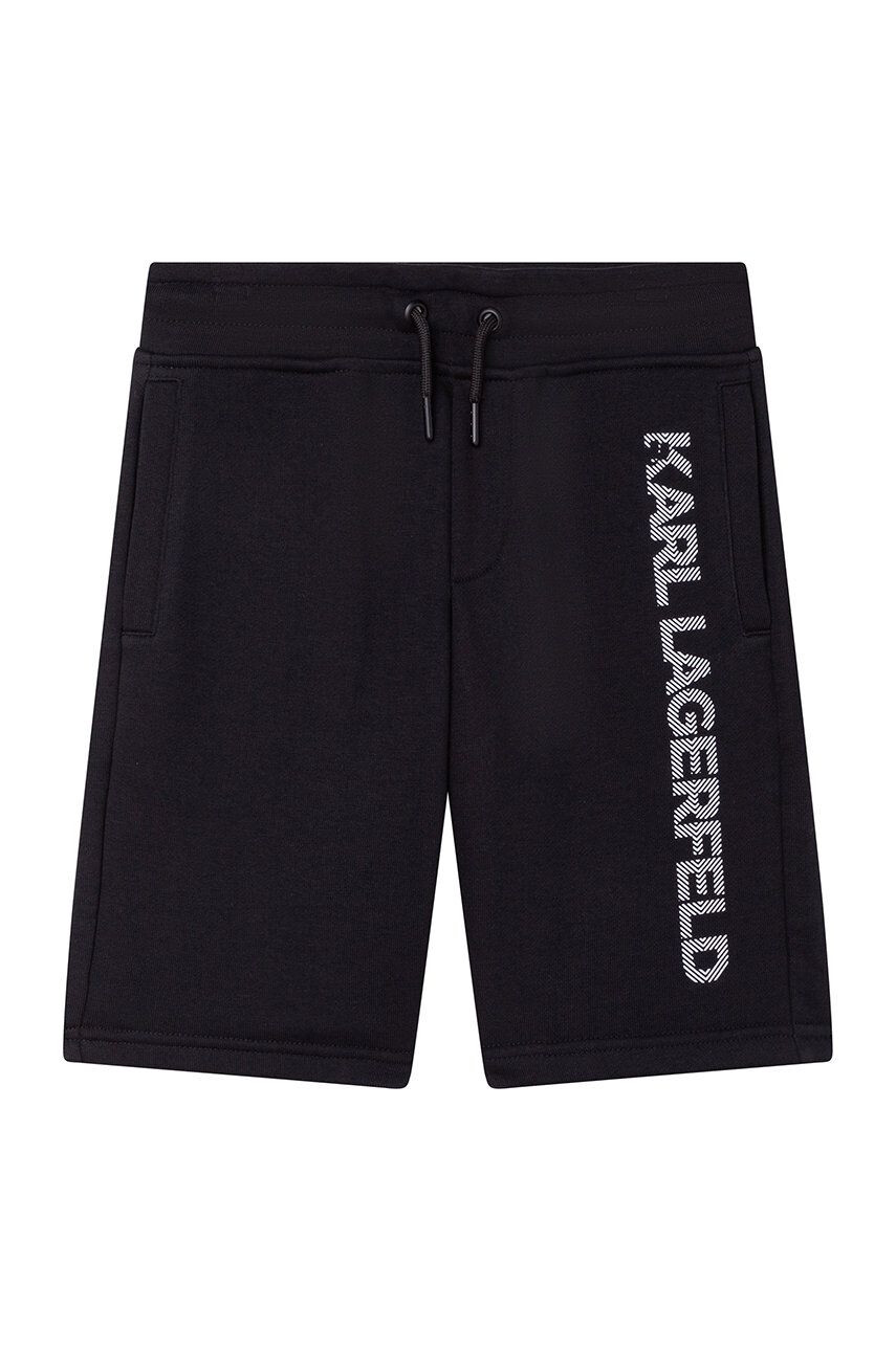 Karl Lagerfeld pantaloni scurti copii culoarea negru - Pled.ro