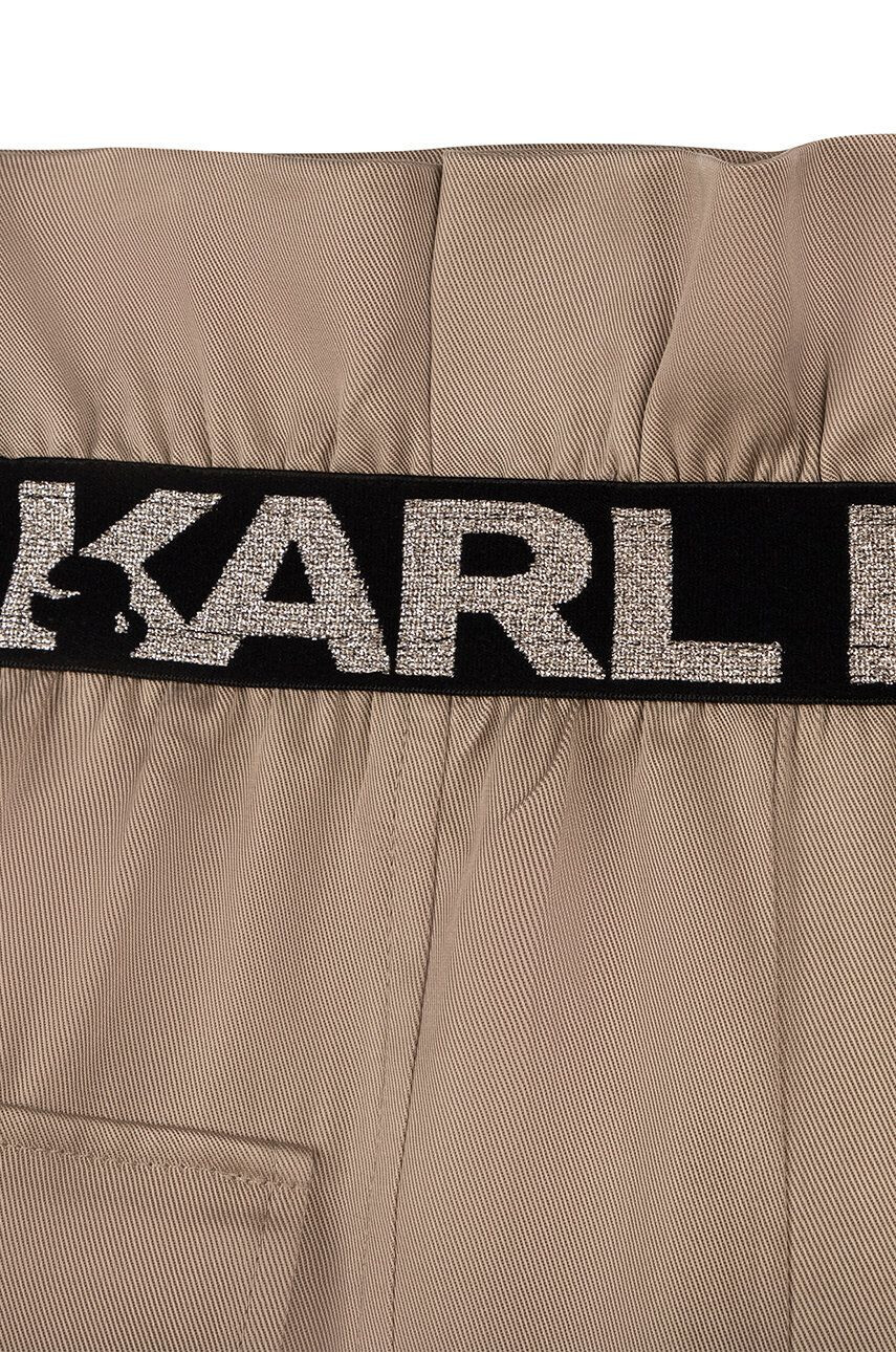 Karl Lagerfeld pantaloni scurti copii culoarea bej modelator - Pled.ro