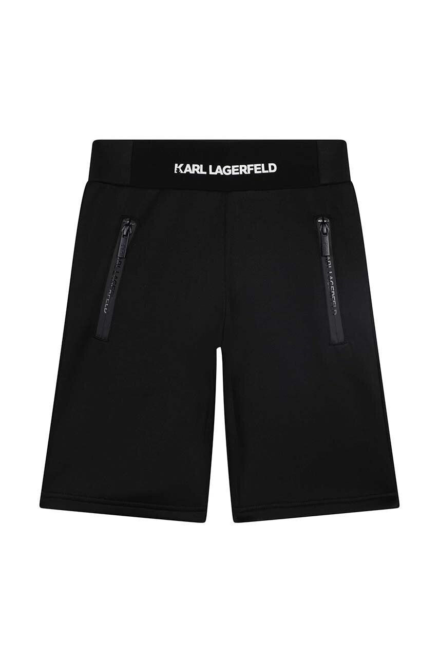 Karl Lagerfeld pantaloni scurti copii culoarea negru - Pled.ro