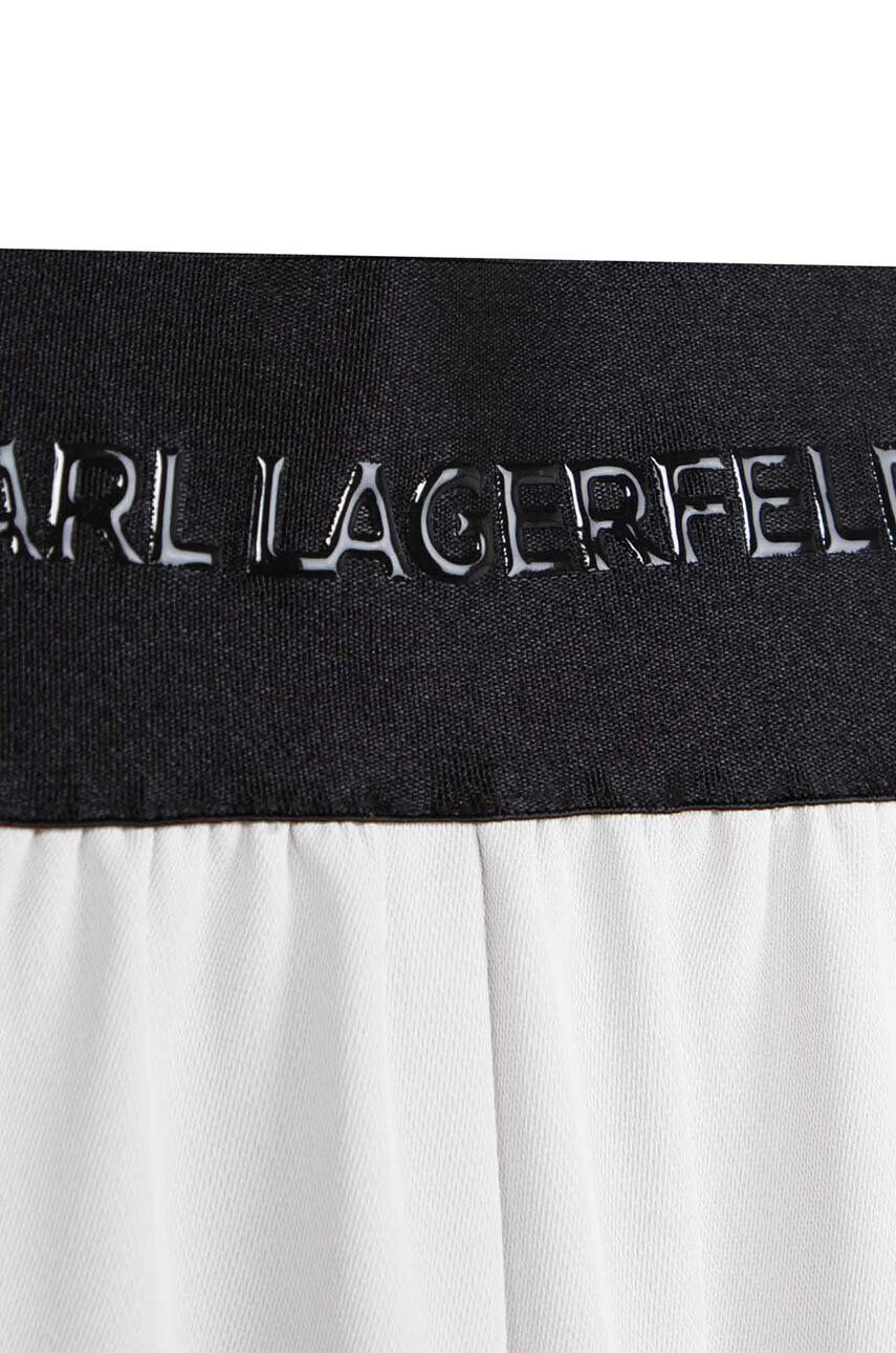 Karl Lagerfeld pantaloni scurti copii culoarea bej neted - Pled.ro