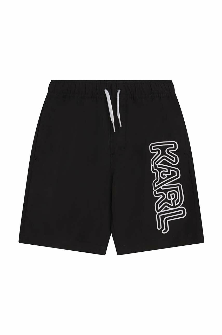 Karl Lagerfeld pantaloni scurti de baie copii culoarea negru - Pled.ro