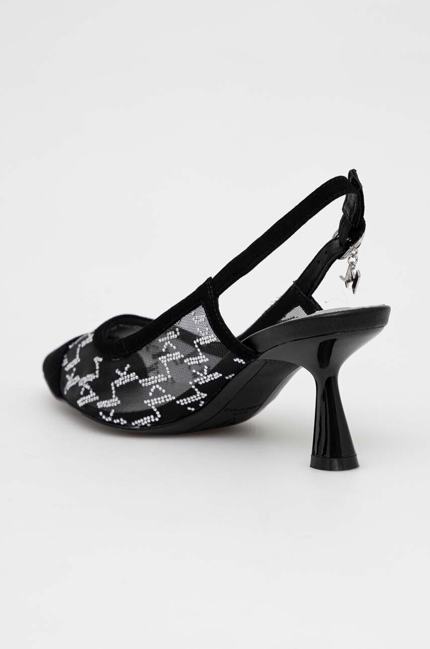 Karl Lagerfeld pantofi cu toc PANACHE culoarea negru cu toc deschis - Pled.ro