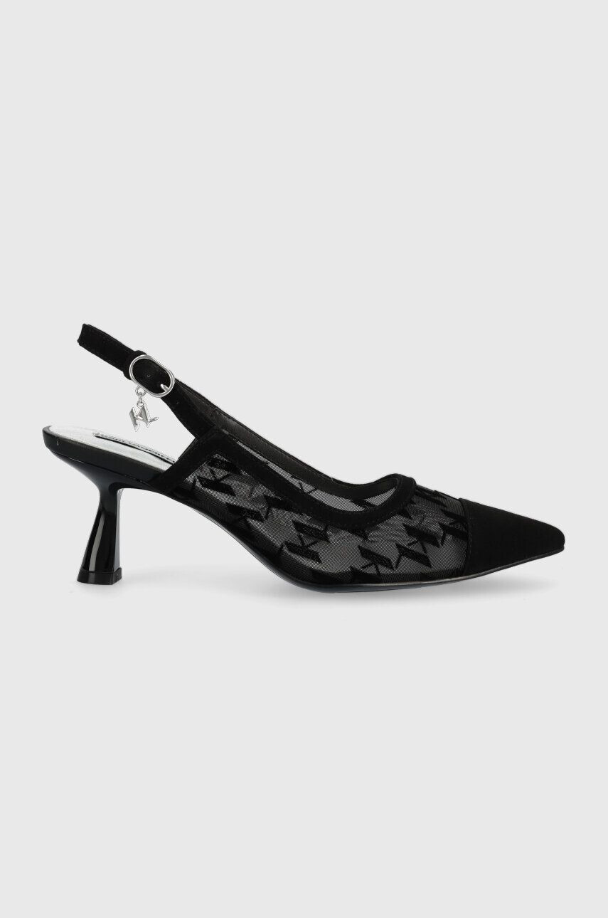 Karl Lagerfeld pantofi cu toc PANACHE culoarea negru KL30817F - Pled.ro