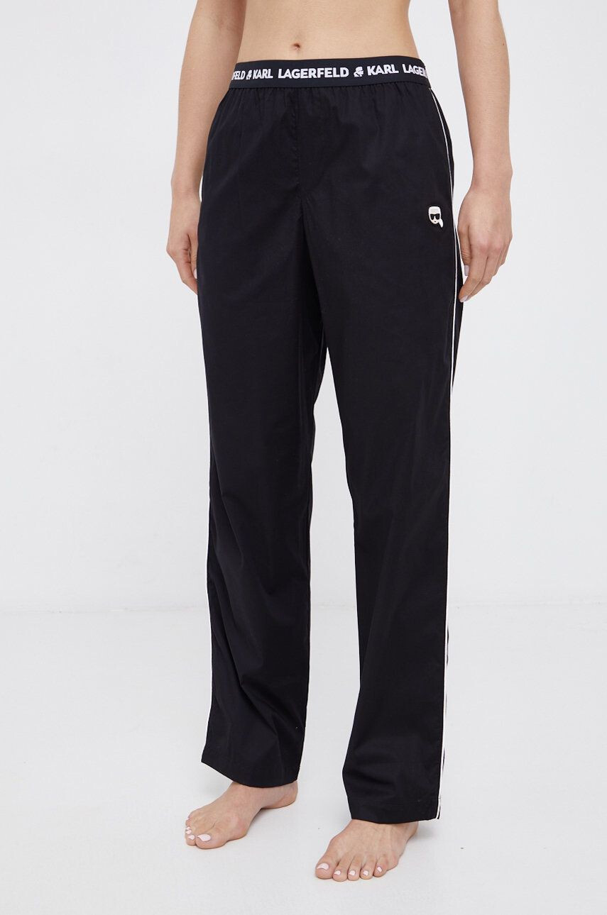 Karl Lagerfeld Pijama femei culoarea negru - Pled.ro