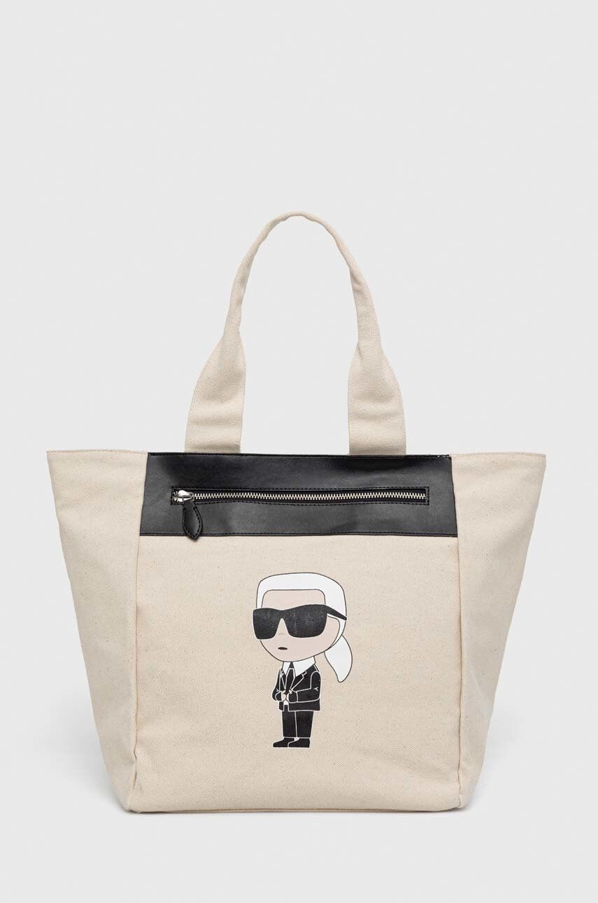 Karl Lagerfeld poseta culoarea bej - Pled.ro