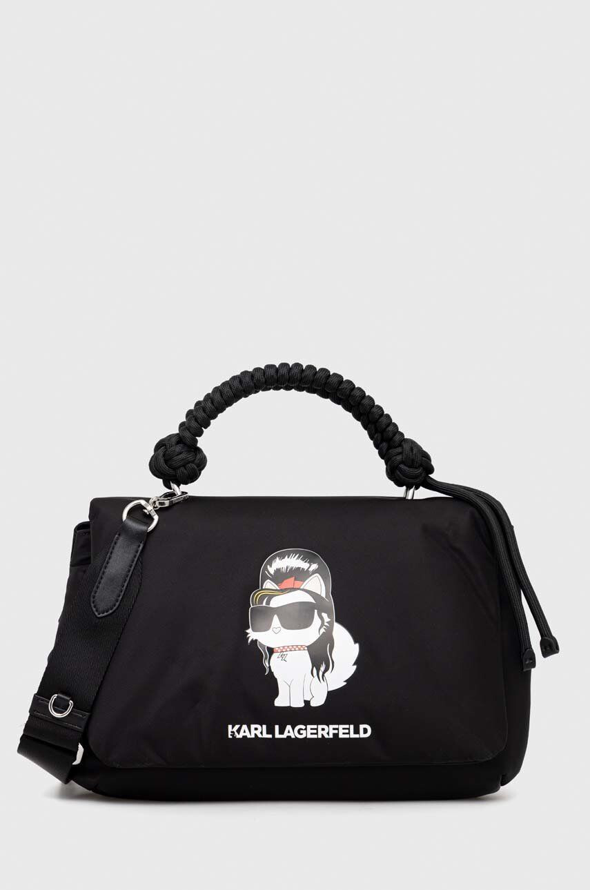 Karl Lagerfeld poseta culoarea negru - Pled.ro