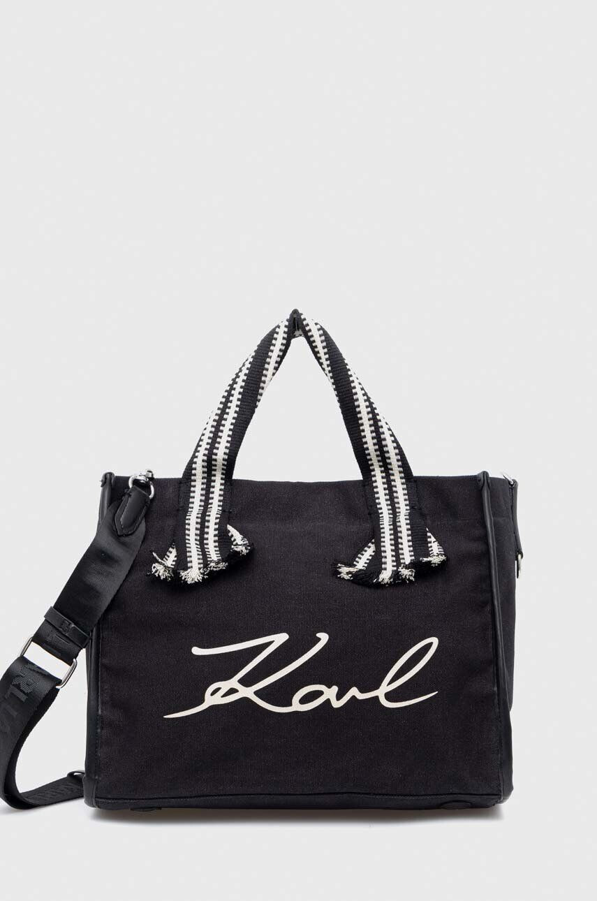 Karl Lagerfeld poseta culoarea negru - Pled.ro