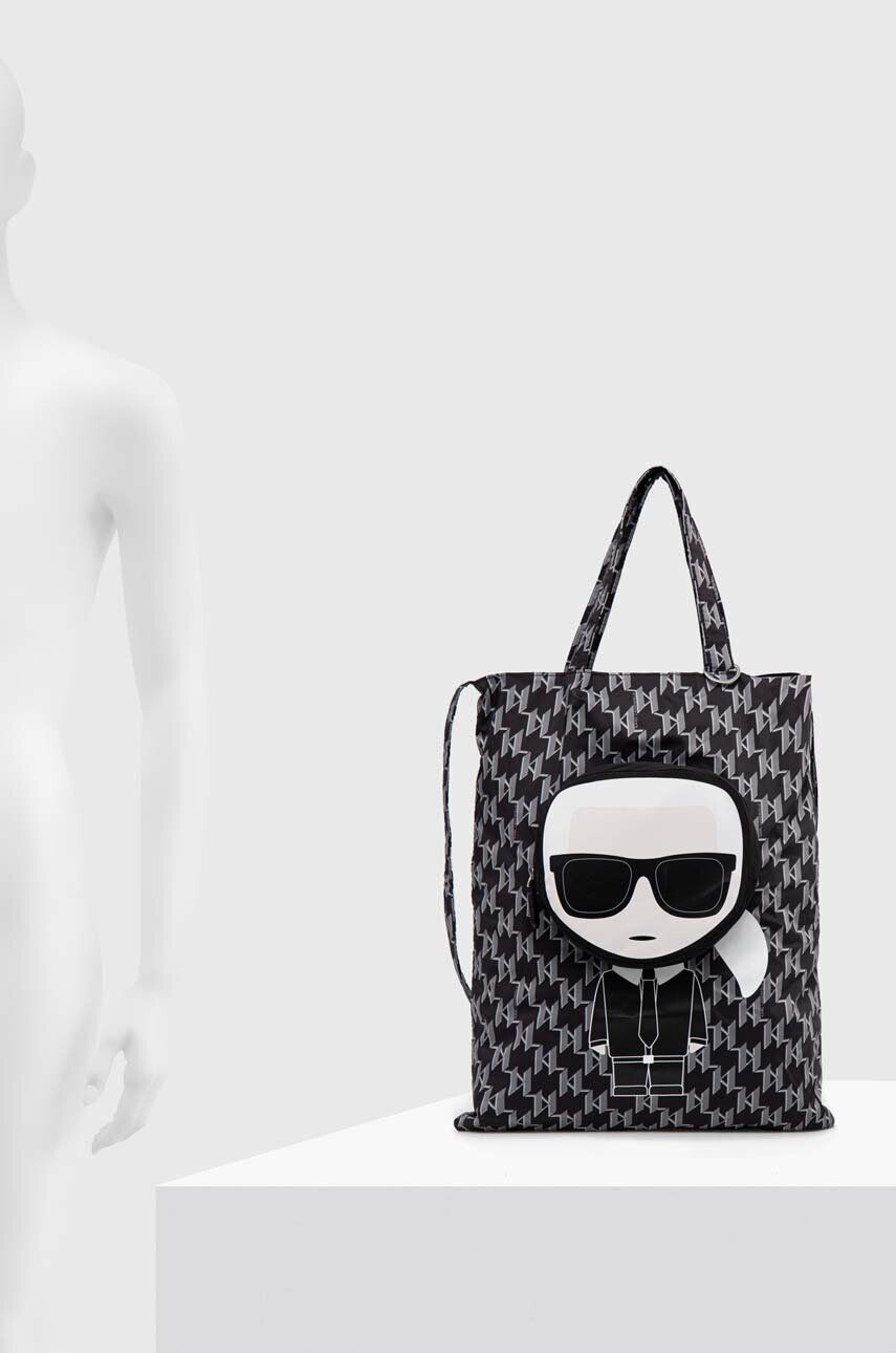 Karl Lagerfeld poseta culoarea negru - Pled.ro